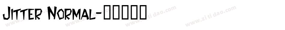 Jitter Normal字体转换